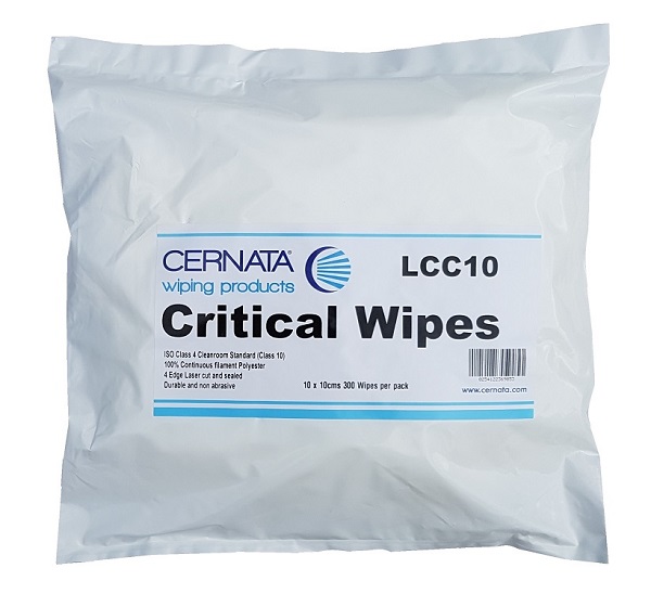 CERNATA EXS Polyester Cleanroom Wipes 10x10cms Pack of 300